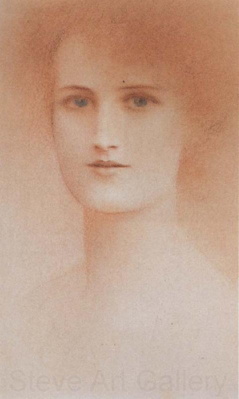 Fernand Khnopff Portrait of a Woman Spain oil painting art